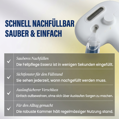 Fellwerk® Sanftbürste – Wasserlose Hundepflege für frisches Fell ohne Badestress